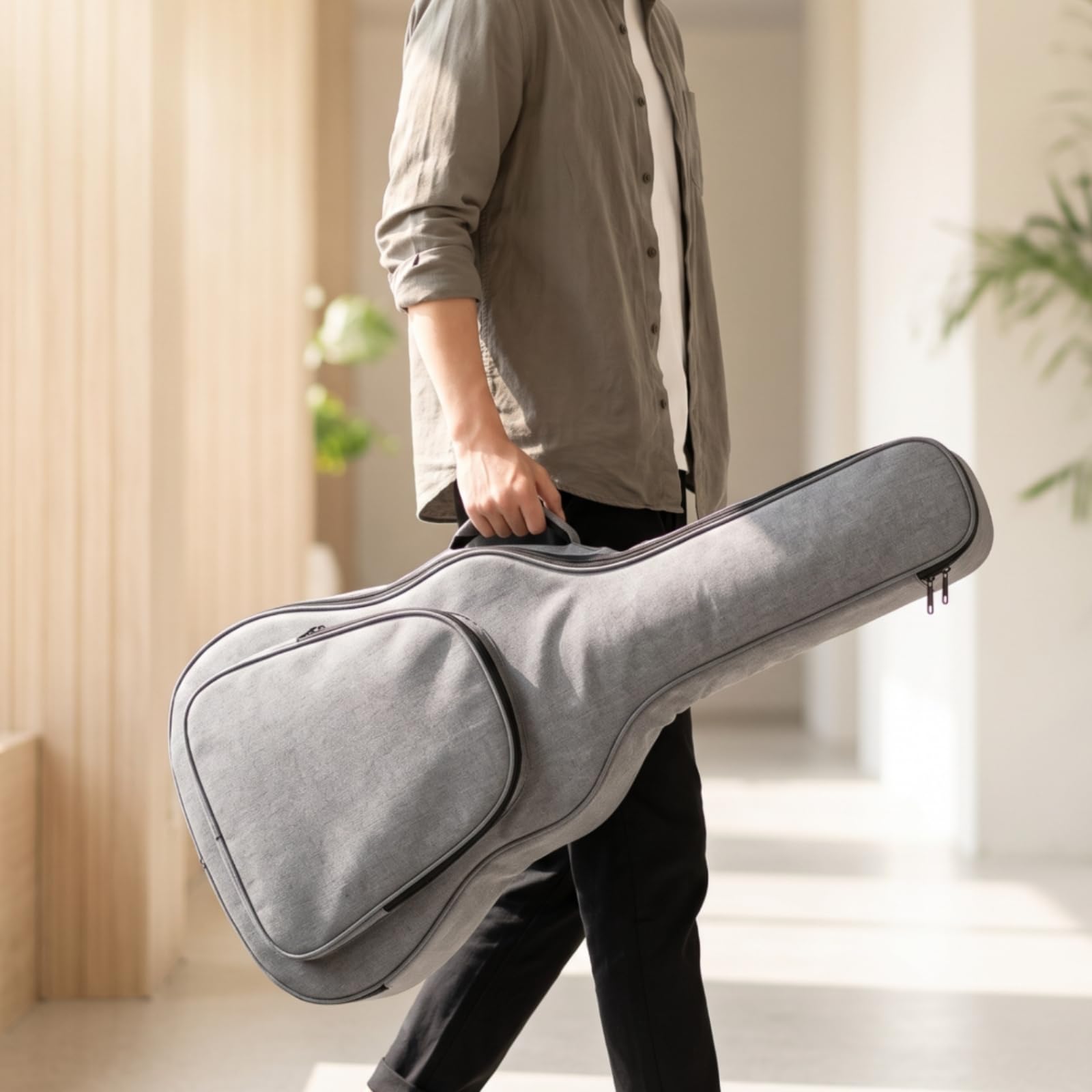 Harilla Rembrrée Imperméable Étui Acstique Ergonomique Gig Bag pr Musicie,