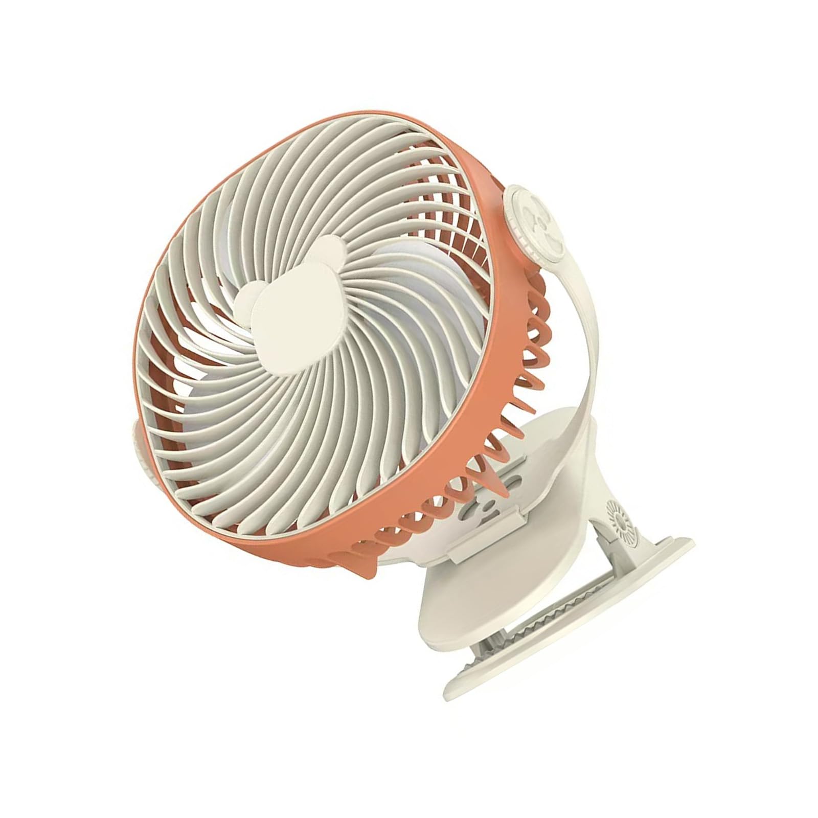 YPBEW Clip on Desk Fan Rechargeable USB Portable 5 Speeds Quiet Cooling Fan with Strong Clamp for Rechargeable Strollers