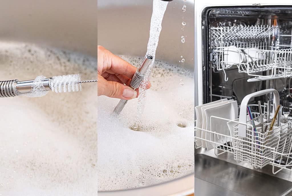 Biegbarer Strohhalm | Der einzige flexible Edelstahl-Strohhalm | Patentiert & Hygienisch zertifiziert | Edelstahl-Strohhalm, Metall-Strohhalm, wiederverwendbar, Edelstahl-Trinkhalme,