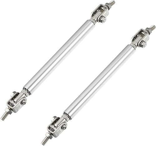 X AUTOHAUX 1 par de barras de soporte divisoras universales de 3.937 in, 3.94 pulgadas, parachoques delantero ajustable, divisor de labio, barra de