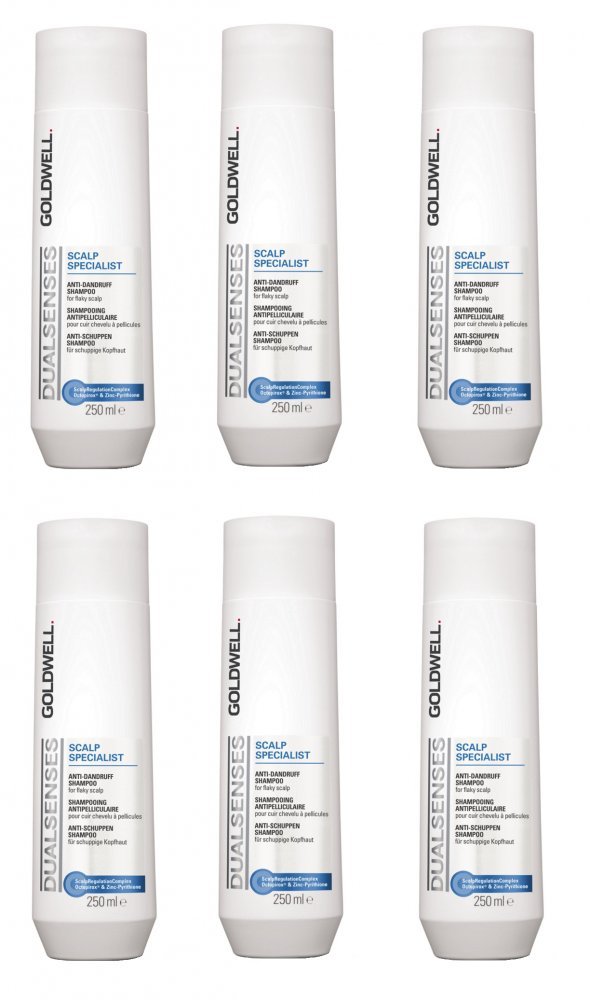 Goldwell Scalp Specialist Anti-Dandruff-Shampoo 6 x 250 ml Dualsenses gegen Schuppen GW