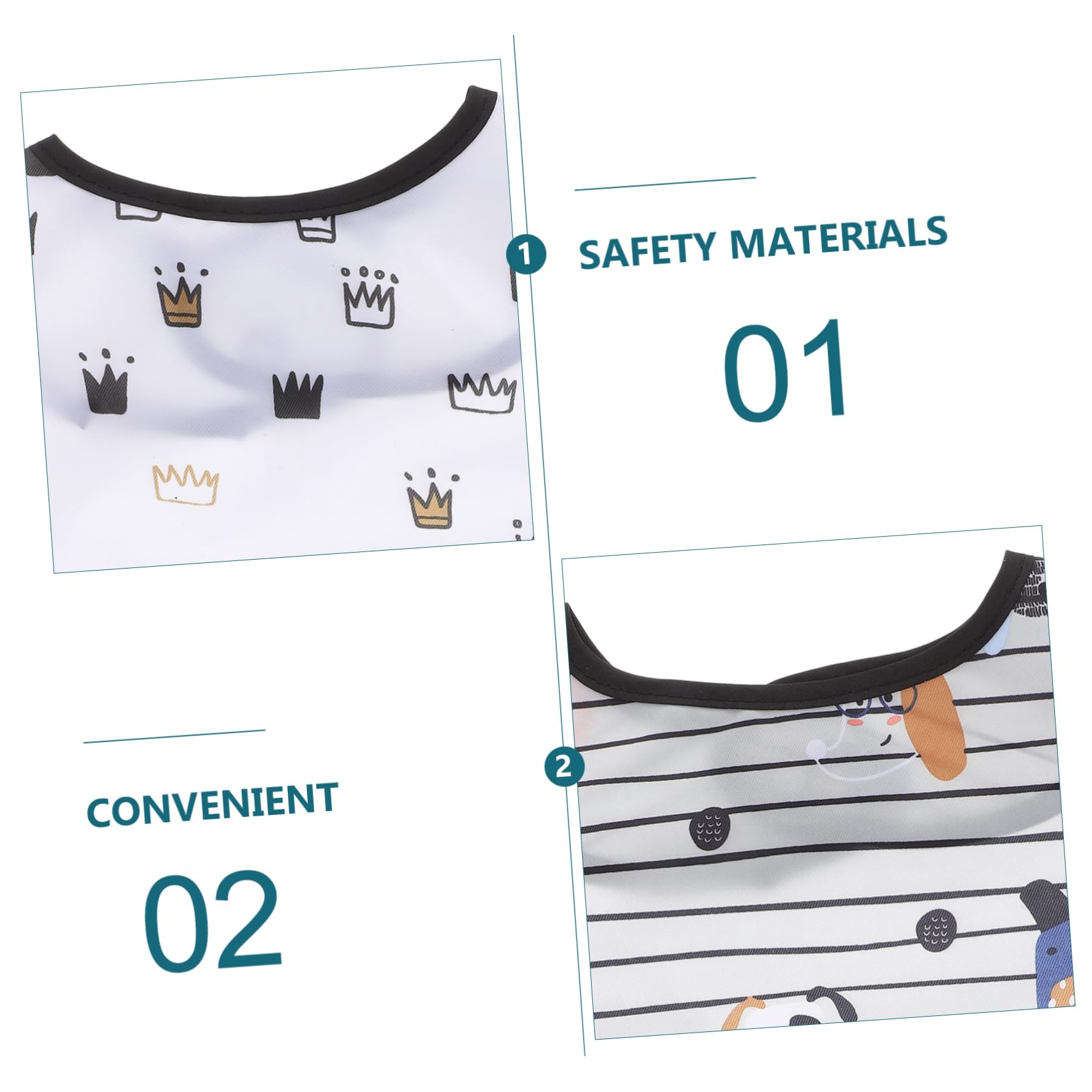 Abaodam 15 Stk Wasserdichtes Lätzchen Essen Lätzchen Zum Füttern Von Kleinkindern Speichel Lätzchen Neugeborenes Sabberndes Lätzchen Wasserdichtes Babylätzchen -lätzchen Polyester