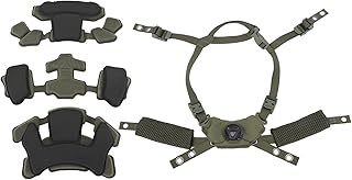 Kit de Preenchimento de Capacete, Compatibilidade Forte, Tamanho Portátil Confortável, Sistema de Suspensão de Mostrador de Capacete, Alça de Queixo para MICH Wendy