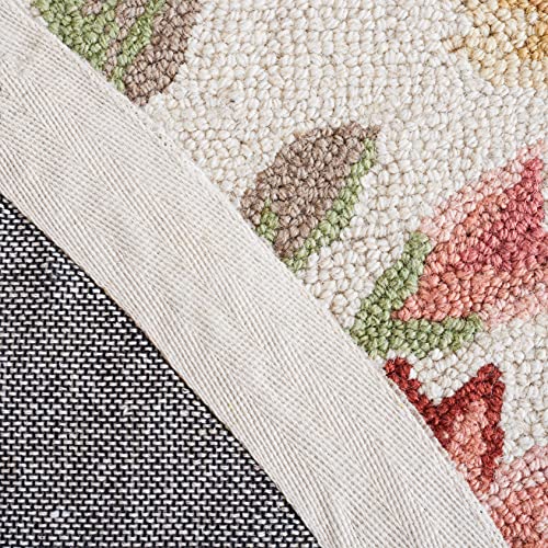 Tapete oval SAFAVIEH 3' x 5' de lana hecho a mano miniatura 4