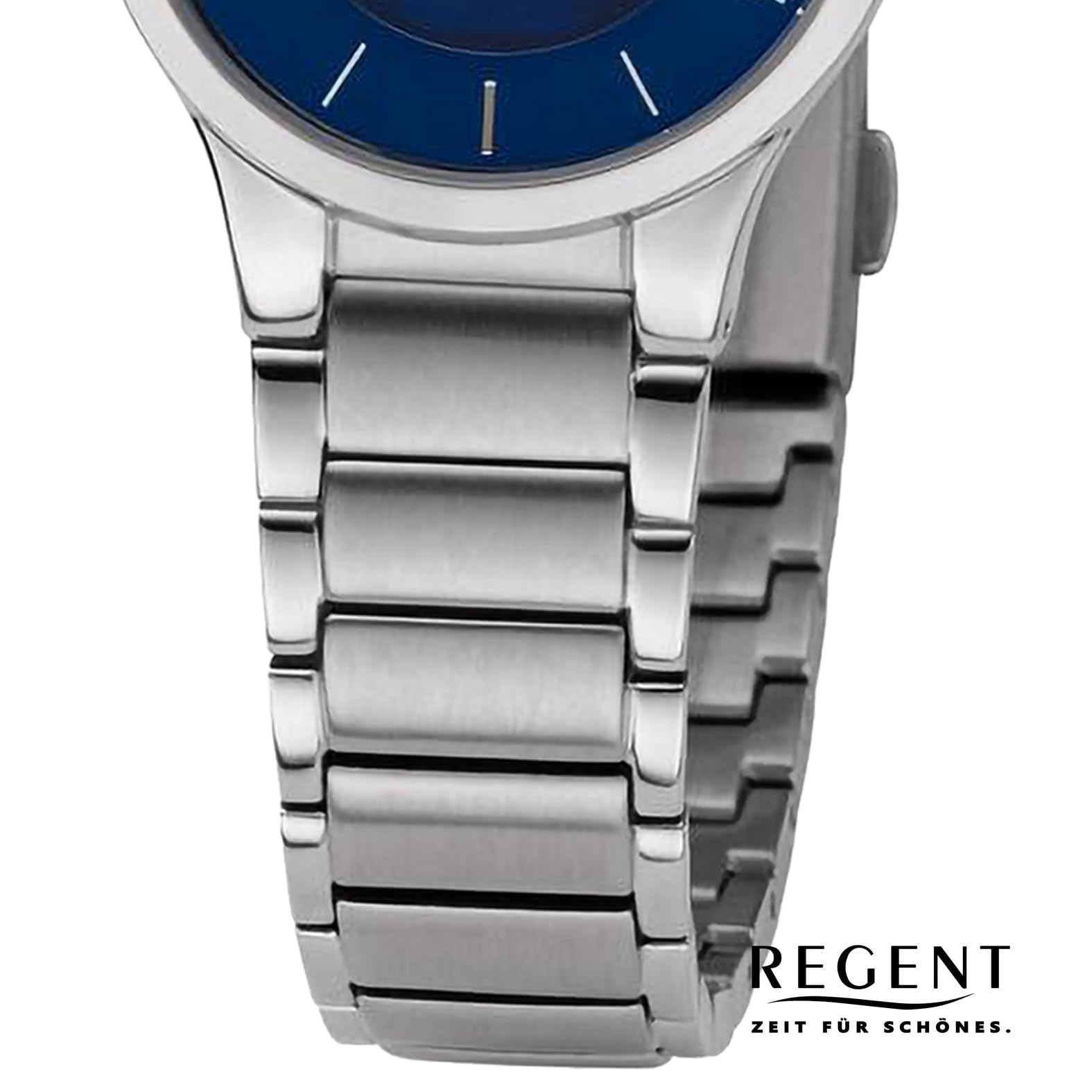 Solaruhr Damen Metallband Ø28mm Regent BA727 blau