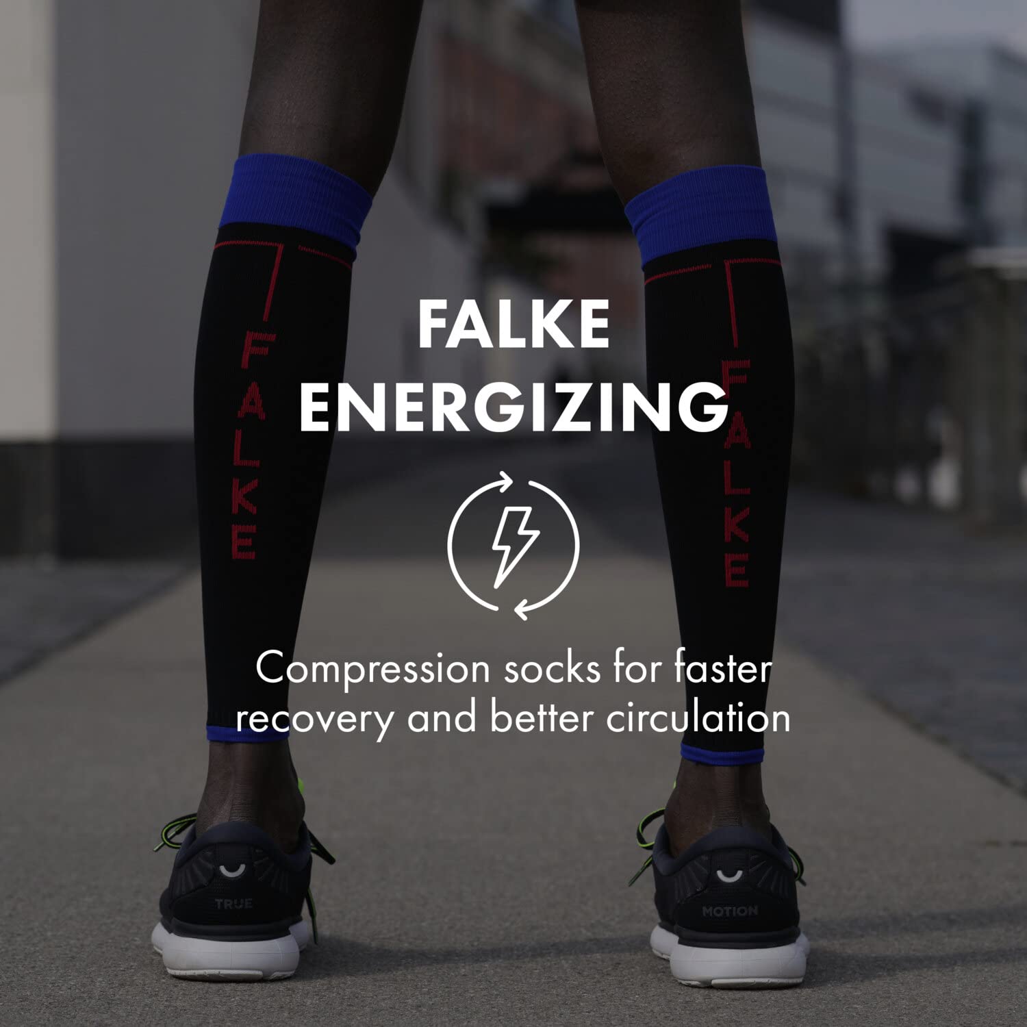 FALKE femme RU Compression Tube manchons sport de compression meilleure circulation sanguine effet stabilisant prévenant les blessures respirants séchage rapide durables fil fonctionnel 1 paire
