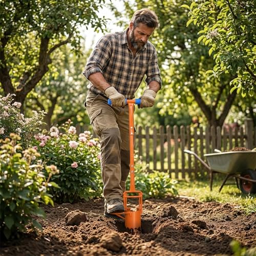 Herramienta para plantar bulbos con mango largo 5 en 1 miniatura 2