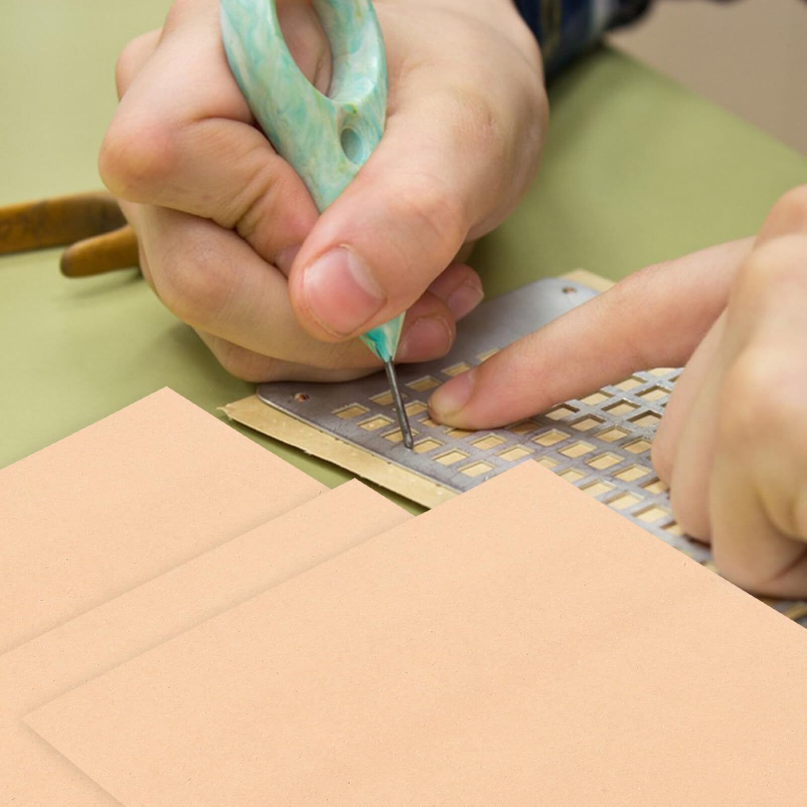 20 Fogli Di Carta Braille Fogli Di Pratica Braille Fogli Di Apprendimento Braille Carta Da Lettere Vuota Marrone