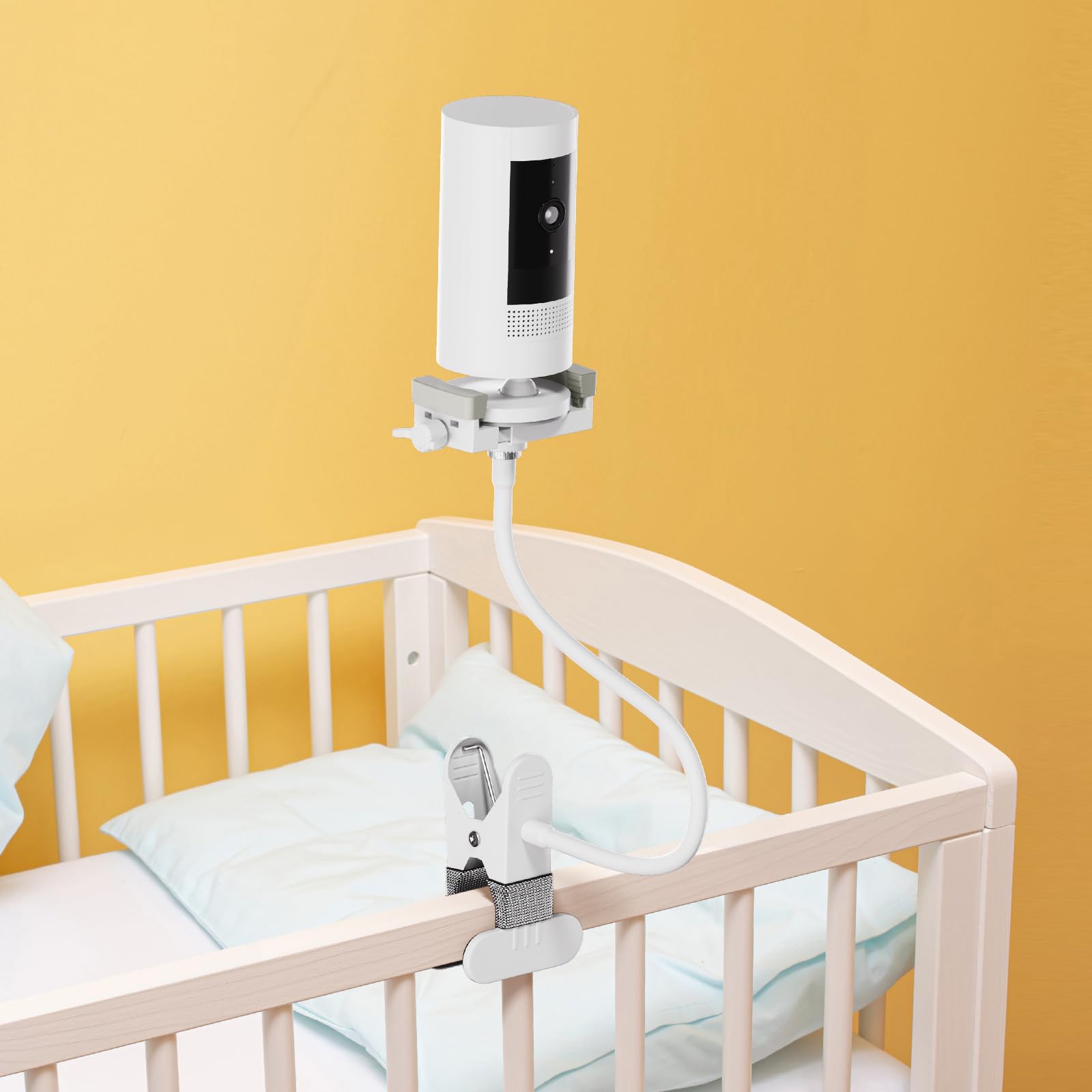 Soporte para vigilabebés GHB, soporte universal para cámara de bebé, compatible con Philips Avent/VTech/Momcozy/Hellobaby/ieGeek/Boifun, para cuna de hasta 0 – 5,5 cm
