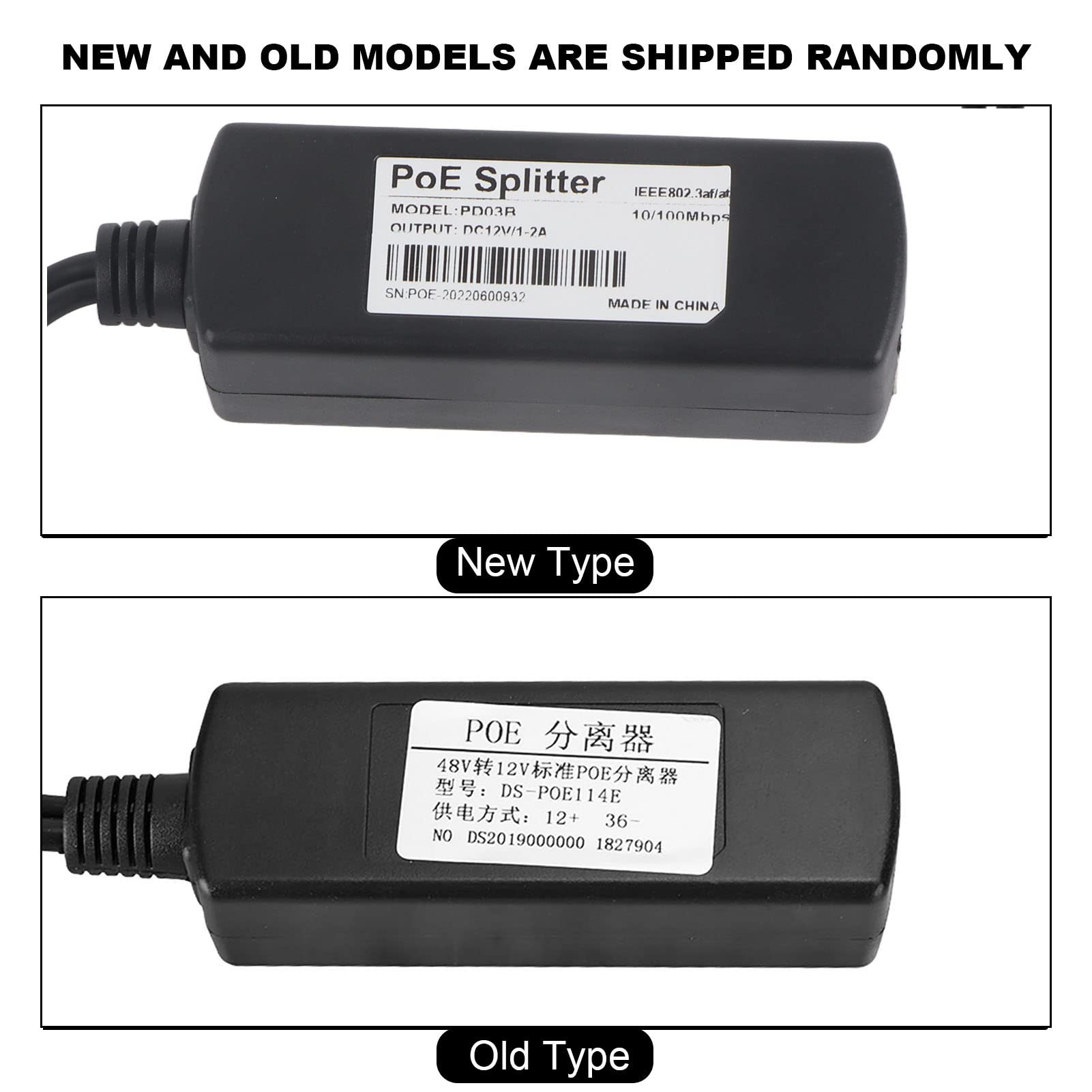 48V to 12V POE Connectors Adapter Cable Splitter Injector Power Supply , POE Adapter Cable , Efficient Power Supply