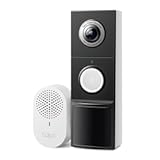 Tapo by TP-Link Smart Video Doorbell Camera with Chime, Battery or Wired, 2K QHD Color Night Vison, No Monthly Fee, 180° Ultra-Wide Head-to-Toe View, Ring Call, Free AI Detection, Local Storage (D225)