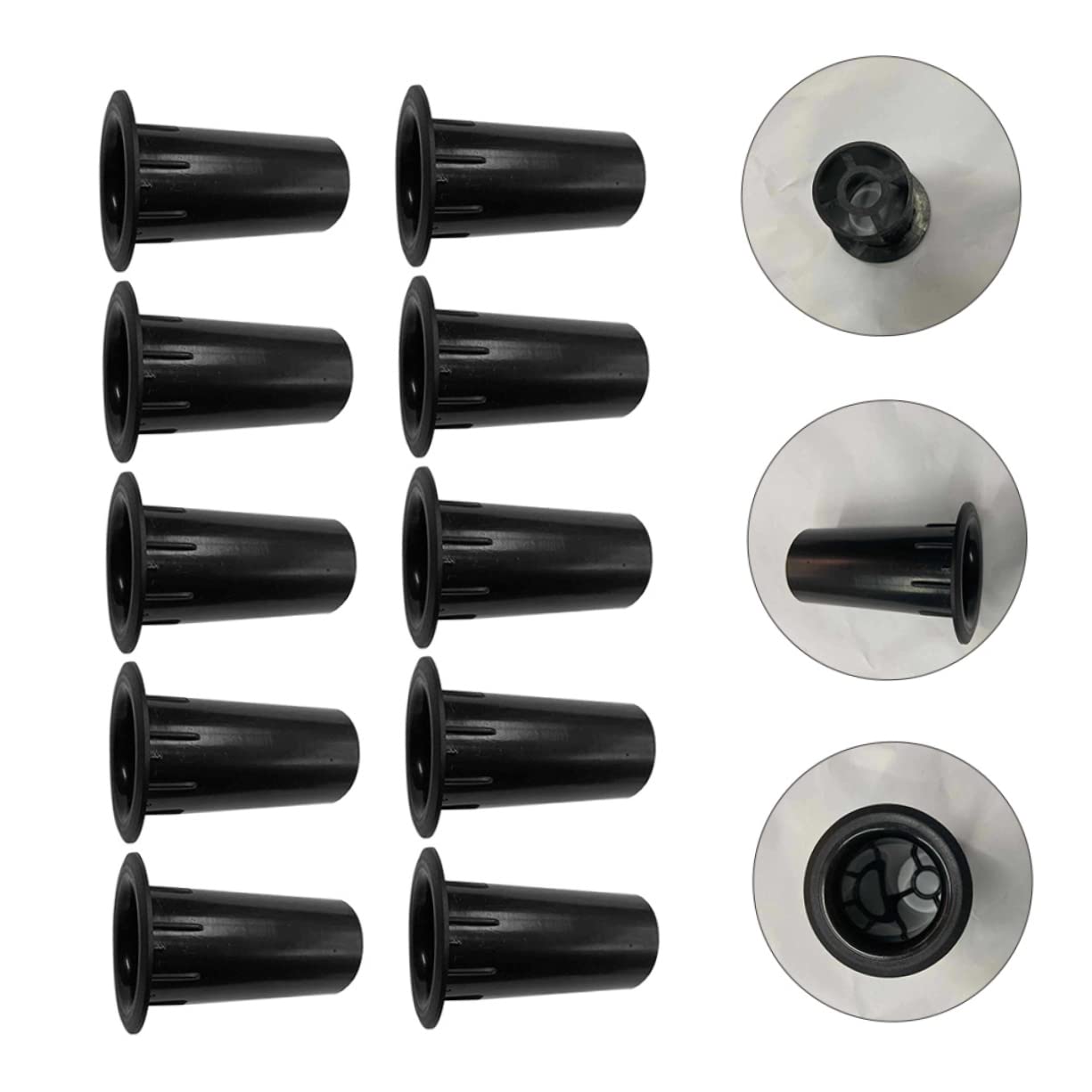 Veemoon 20pcs Plastic Speaker Port Tube Bass Reflex for Improved Sound Quality Home Car Portable Speakers and Wear-Resistant Design