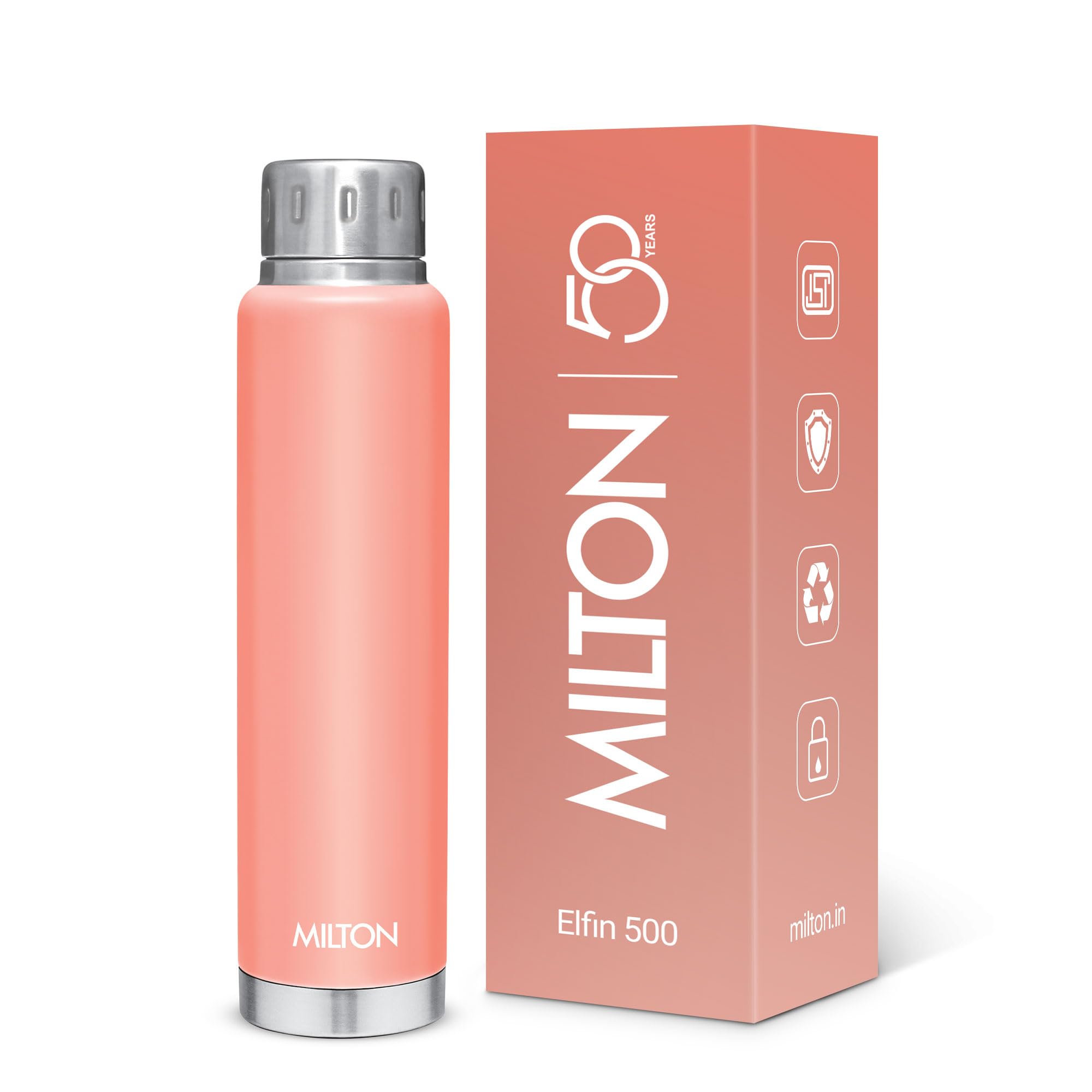Milton Elfin 300 Thermosteel Water Bottle 300 ml, 24 Hr Hot and Cold I Leak Proof Lid, ISI Certified I Vacuum Insulated I for Office, Gym, School I Silver — Amazon image 17