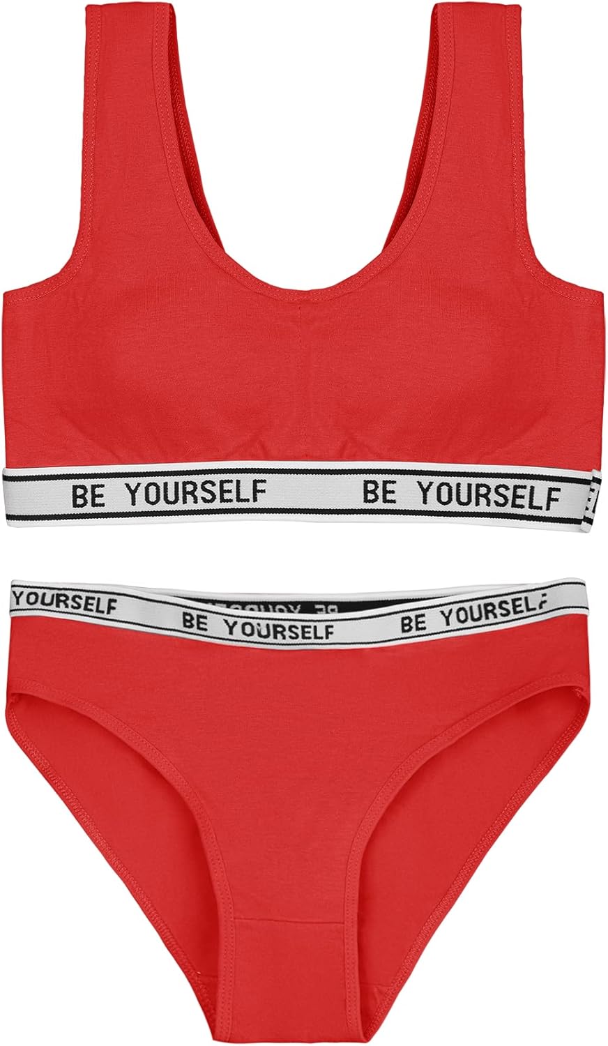 Girls Training Bras Teens Sports Bras for Kids 8-12 Years Cotton Comfortable Breathable Panties - Image 7