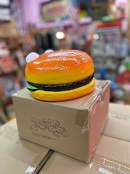 ハンバーガー　パッチ　置物（ベース付） ハンバーガー パッチ 置物（ベース付） - メルカリ