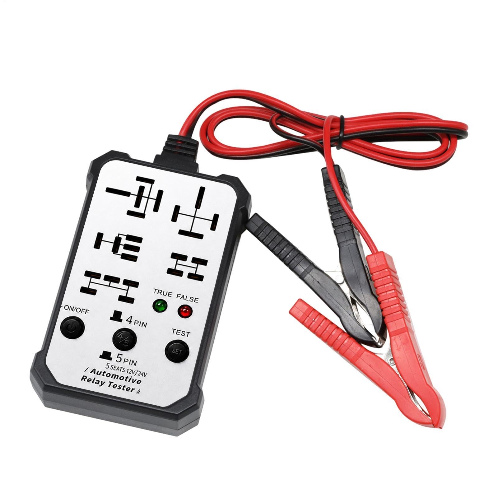Comprobador de relés de coche para solucionar fallos eléctricos intermitentes de 12V 24V 8