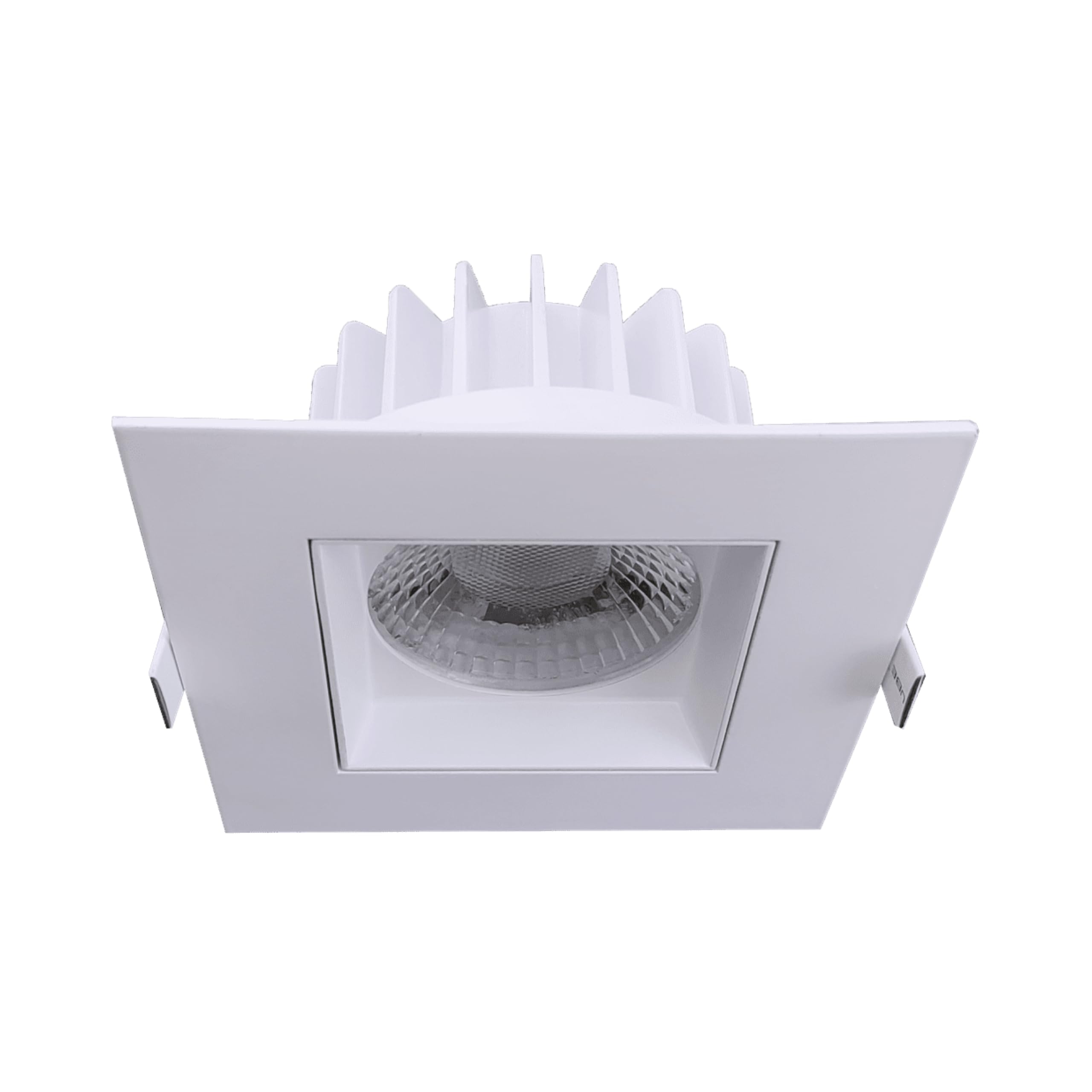 goodlite 5-inch square white regress luminaire led light fixture, selectable color temperature 2700k-3000k-3500k-4100k-5000k, 23w, 2000 lumens, high cri, 120v, dimmable (triac), etl, 1ct. (g-20218)