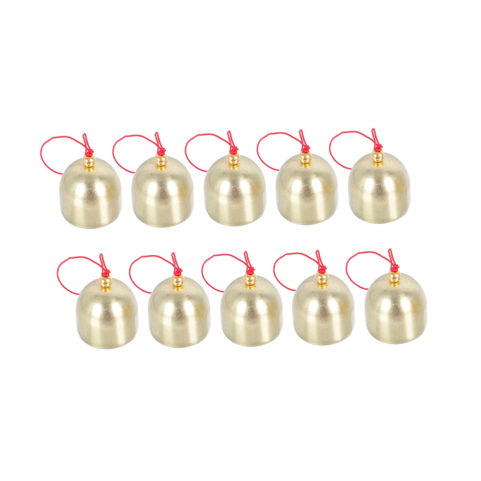 SUPVOX 3 Set La Campana Werchristmas Xmas Decorazioni Per Finestre Passamaneria Decorativa Fiocco Di Neve Carillon Campane Di Natale Ornamento Campana Fai Da Te Lega Golden 10 Pezzi * 3