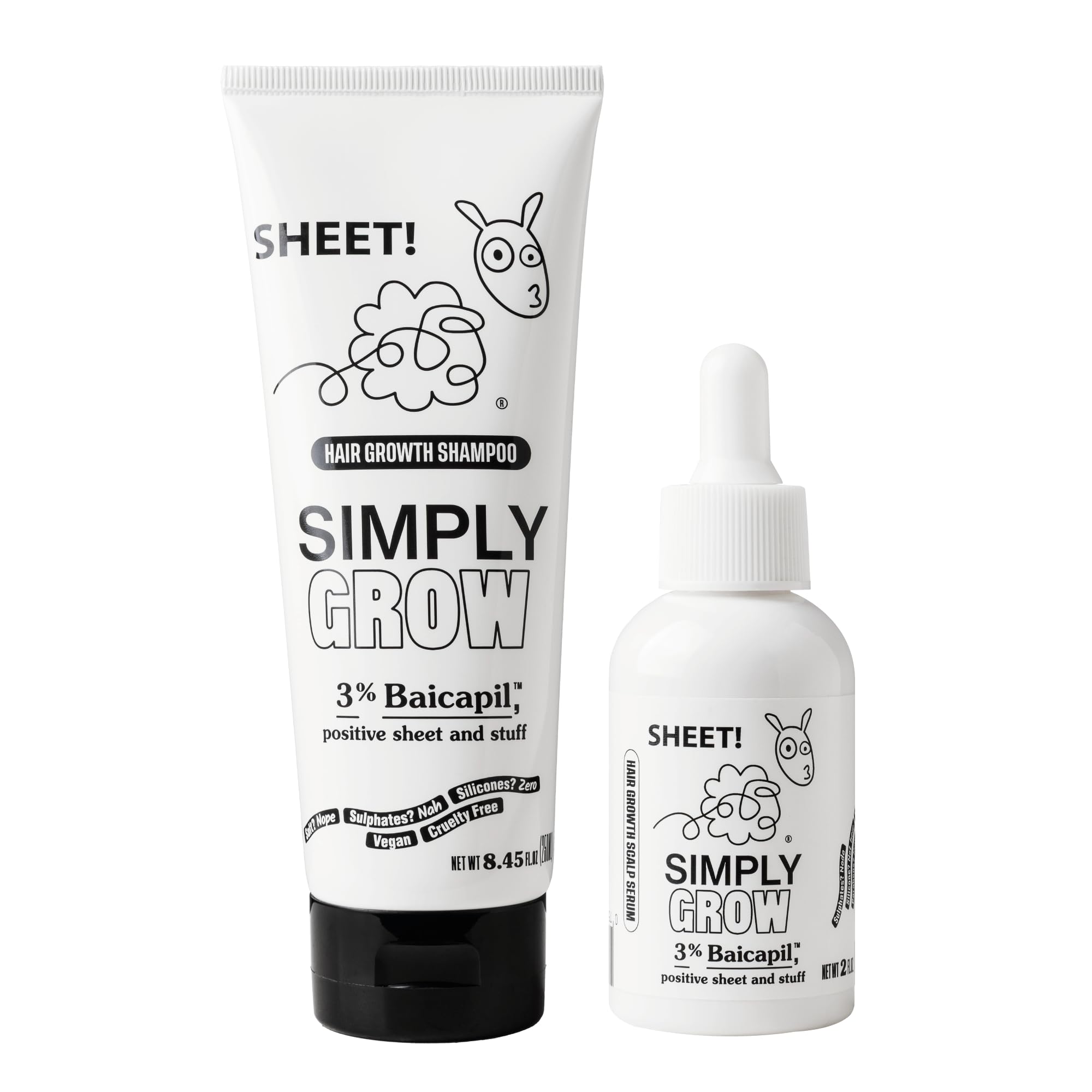 Amazon.com: Sheet - Hair Growth Treatment Shampoo & Serum Kit