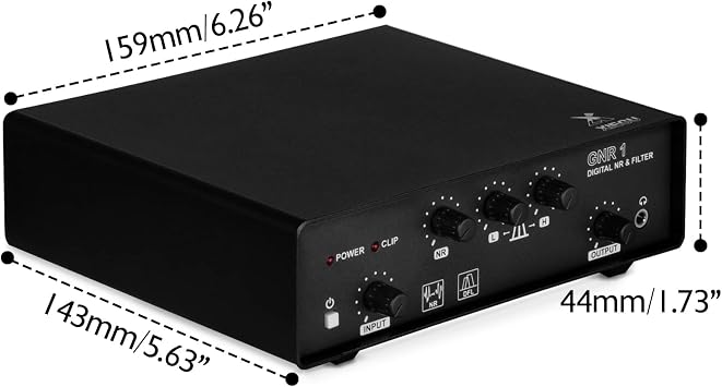 Xiegu GNR1 Digital Audio Noise Filter, Noise Reduction, 22DB, Knob Control