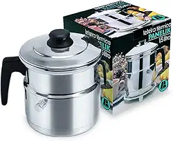 Leiteira Térmica Polida Alumínio Fortaleza Polido