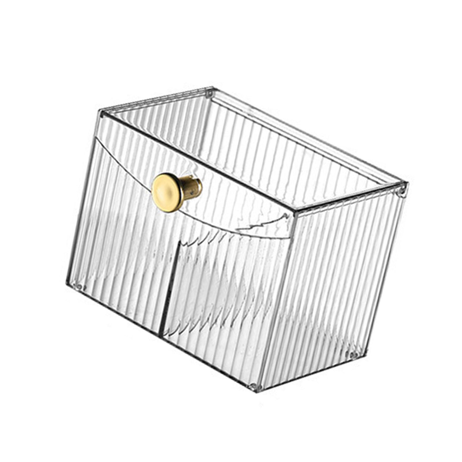 hogtnd Portable Clear Plastic Storage Container with Multiple Compartments Cosmetic Holder Jewellery Accessories Organiser Storage Container with Multiple Compartments