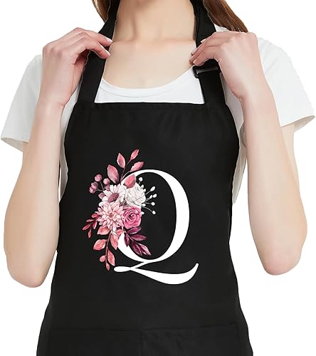 Miniatura 21 de Delantales Personalizados para Mujeres con Bolsillos, Lindos Delantales para Mujeres Chef de Repostería, Regalos de Cocina para el Cumpleaños de Mamá