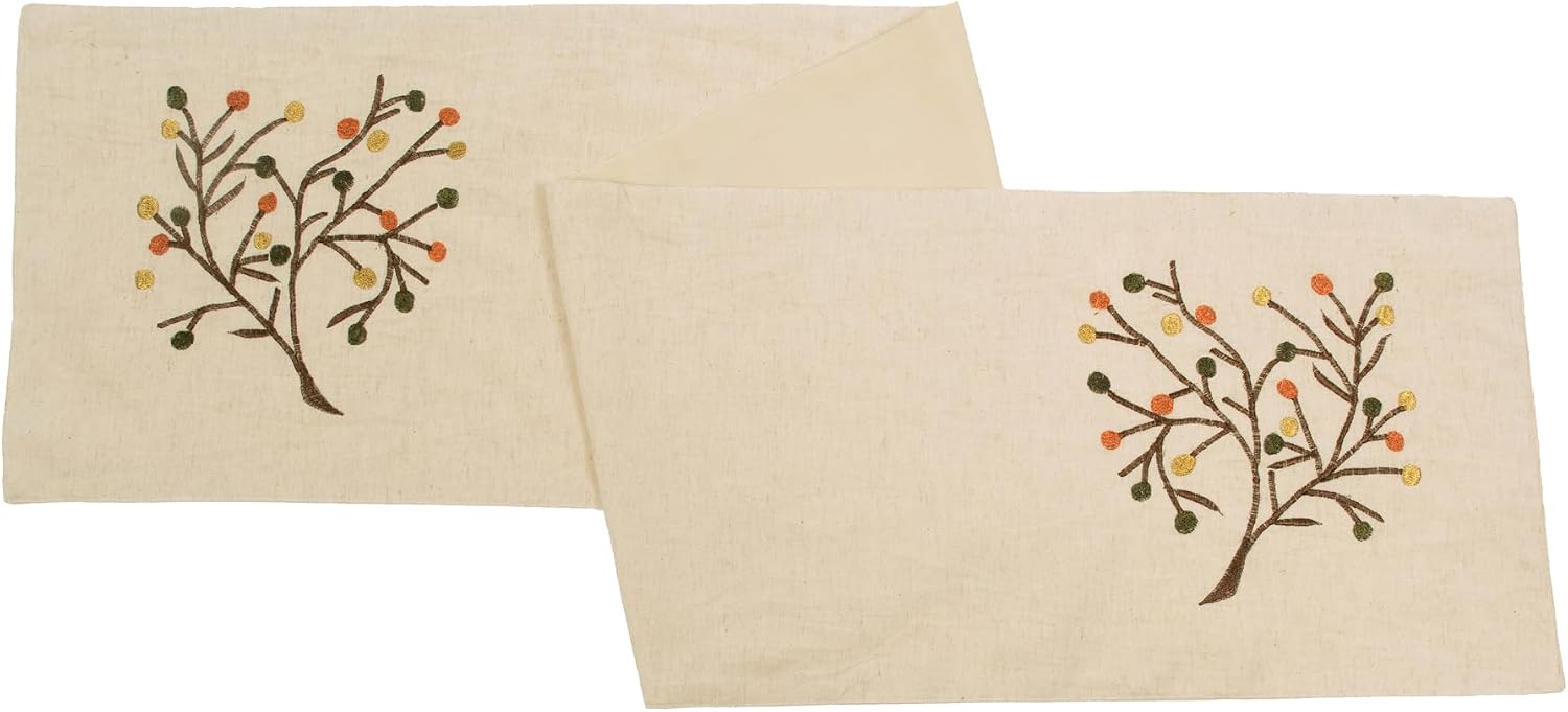 Vickerman Ecru Table Runner
