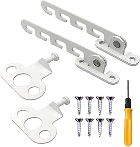 2 Stück Fensterfeststeller Aus Metall - Einstellbarer Kippfensterschutz