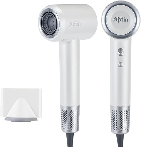 Secador de pelo iónico, doble protección contra sobrecalentamiento y cuidado de iones antiestático, viento de alta velocidad, bajo ruido, 2 ajustes