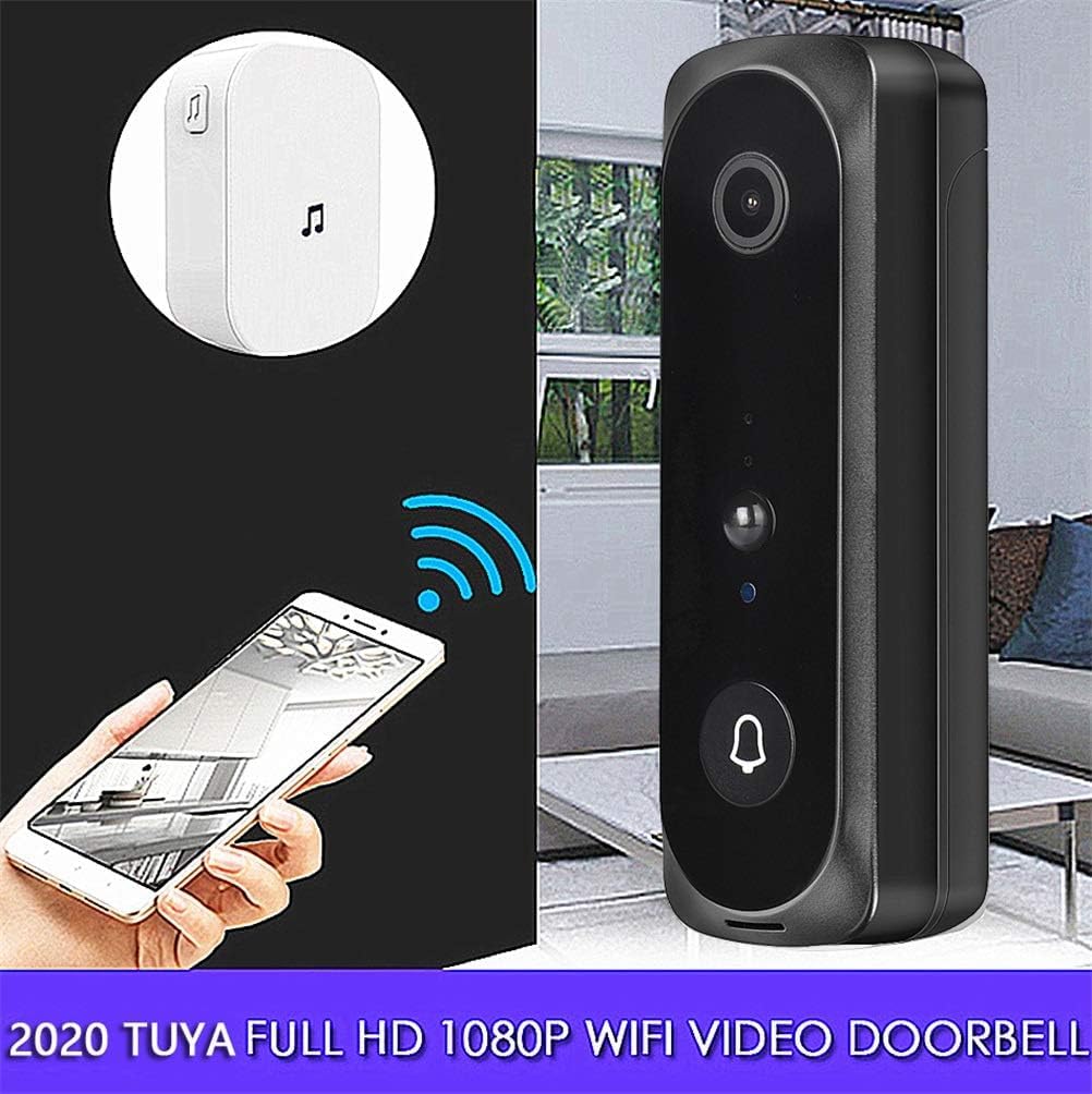 Dzwonek do drzwi, aplikacja 2MP Inteligentna kamera wideodomofonowa WiFi Domofon wizualny z dzwonkiem IP Bezprzewodowa kamera bezpieczeństwa w domu