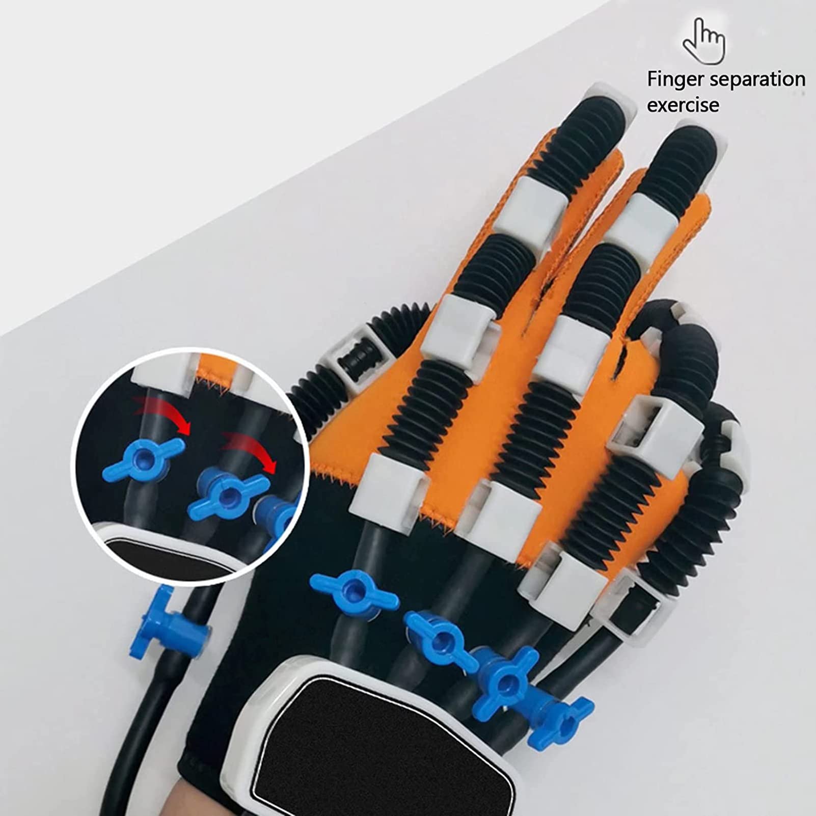 Dispositivo De Entrenamiento De Rehabilitación De Dedos, Guantes De Robot De Rehabilitación, Guantes De Asistencia Para Férulas De Mano, Para Pacientes Con Hemiplejía Por Accidente Cerebrovascular