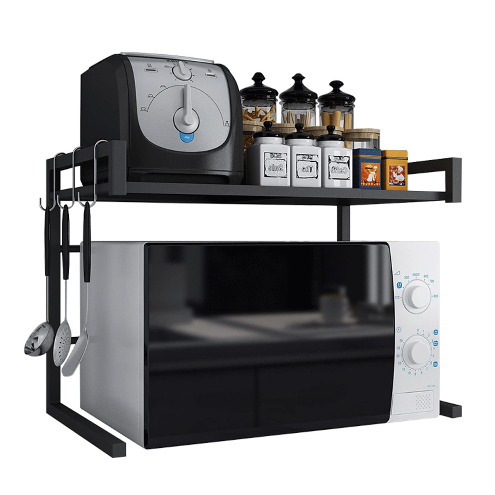 Support de rangement pour micro-ondes pour libérer le comptoir de cuisine encombré de fournitures