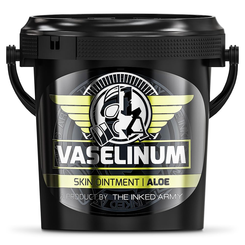 Vaselina blanca con aloe vera (aloe vera) para tatuajes y estudios profesionales, 1000 ml, con aloe vera, caléndula eucalipto o neutro