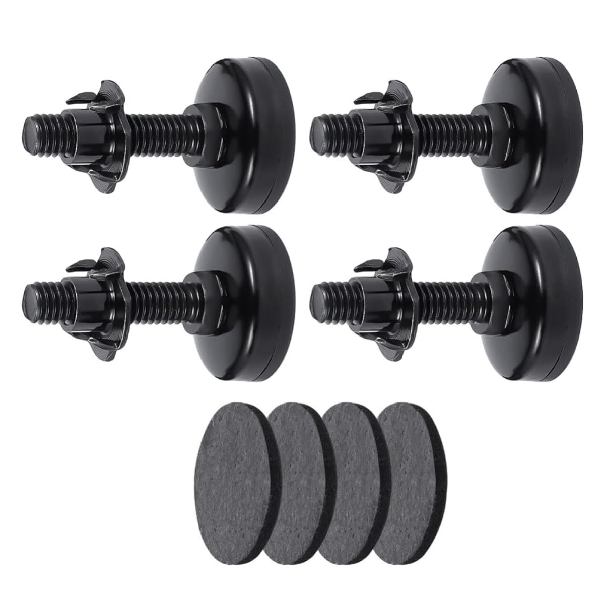 Patas de muebles ajustables de acero al carbono para soporte de camas de madera