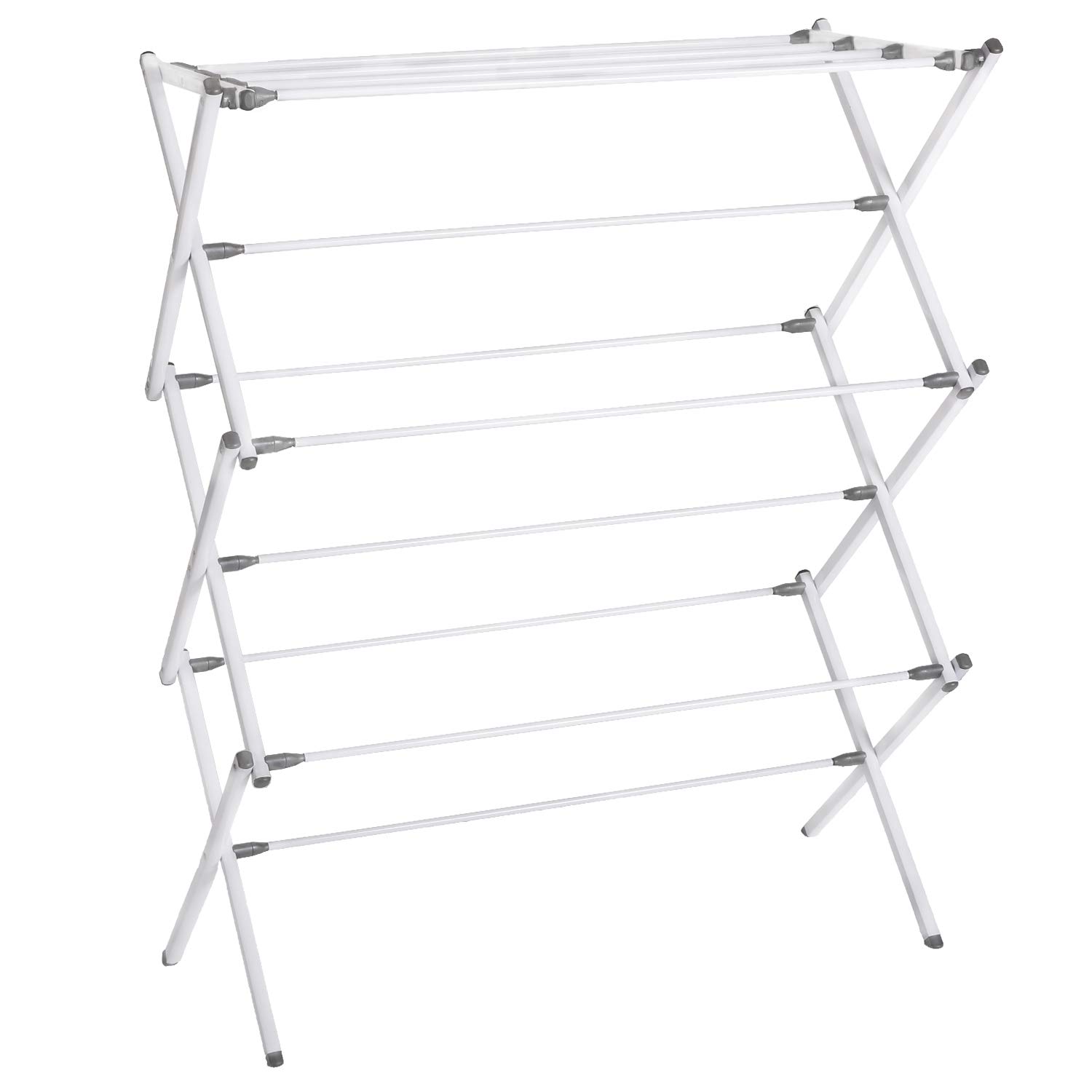 JZM Multipurpose Foldable Clothes Dryer Rack with Sturdy Durable and Flexible Design Lightweight Clothing Hangers