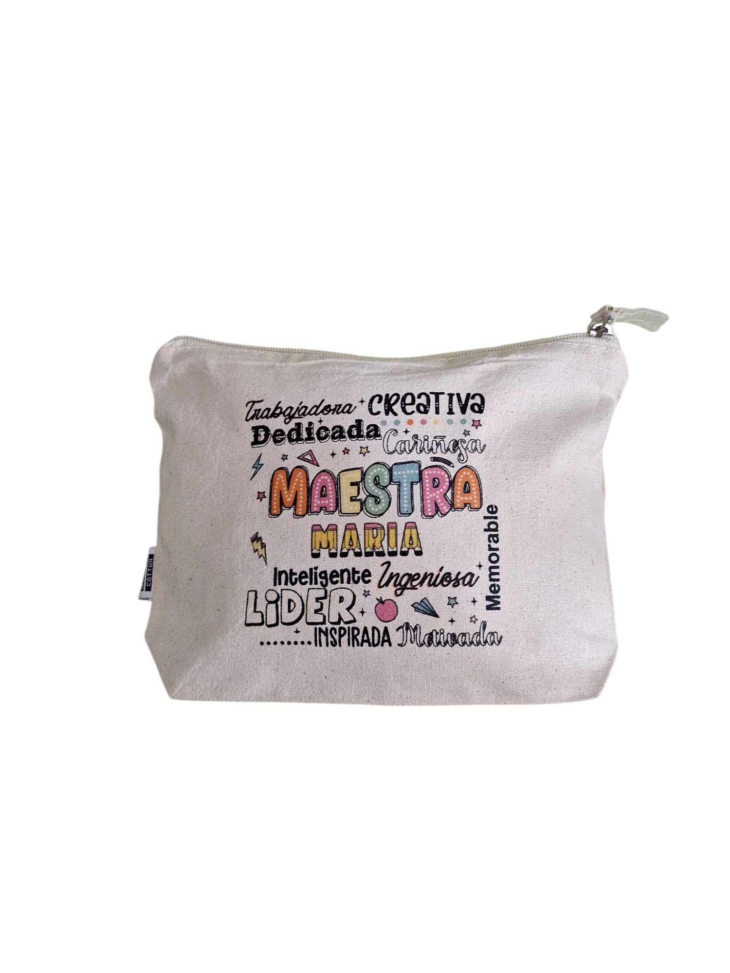 Genérico Pack de Regalo personalizado con nombre y texto, para maestras, Profesoras, profesoras de guardería.