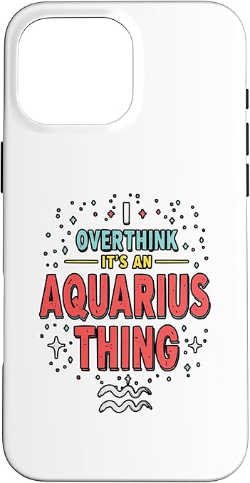 iPhone 16 Pro Max Aquarius Zodiac Sign Star Astrology Birthday Horoscope Case