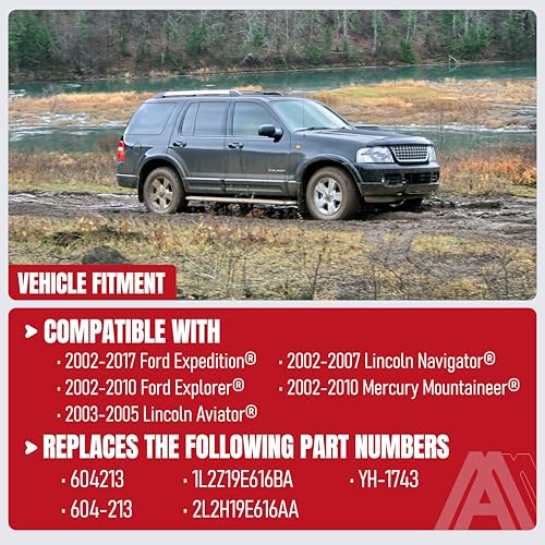 Image of HVAC Air Blend Door Actuator Rear - 604-213, 1L2Z19E616BA, YH-1743 - Compatible with Ford, Lincoln & Mercury SUVs - Expedition, Explorer, Navigator, Mountaineer & Aviator - Mode Temperature Control