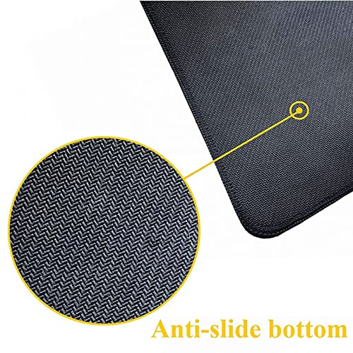 Large Desk Mat tapete para escritorio negro 89.9x39.9 cm miniatura 7