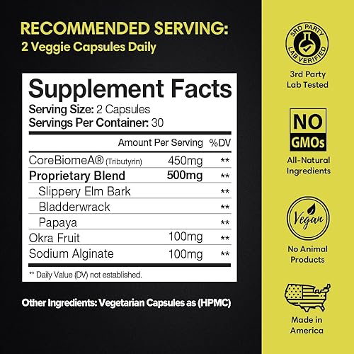 Miniatura 2 de Suplemento probiótico diario Gut Essentials, apoya la comodidad digestiva, movimientos intestinales regulares, alivio de gases y hinchazón, 30