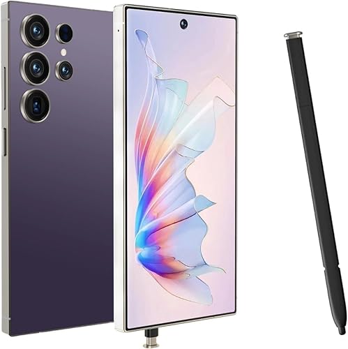 Echoamo Teléfonos desbloqueados E25U 8GB+256GB Teléfonos celulares 6.82" Smartphone con bolígrafo incorporado, batería grande de 6800mAh 5G Dual SIM