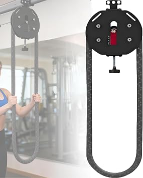 Rack-Mounted Endless Rope Trainer 66 Lbs Adjustable Resistance Cable Machine For Power Rack Full-Body Functional Trainer Home Gym Commercial Fitness