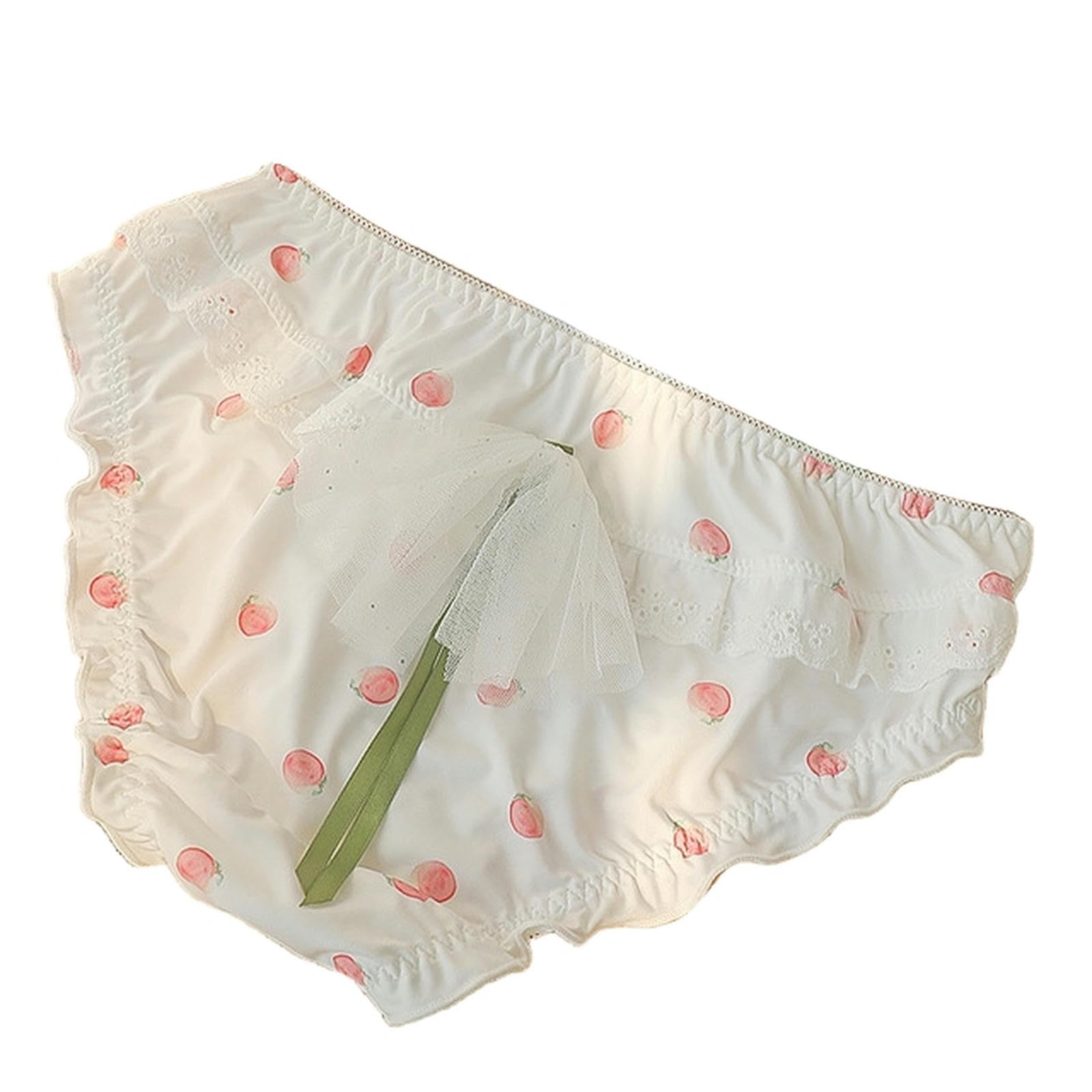 Slip Damen sexy 3-Packs EIS Seide Mädchen Höschen Süße Pilzrand Baumwolle Schritt Plus Größe Damen Spitze Slips-3Xl