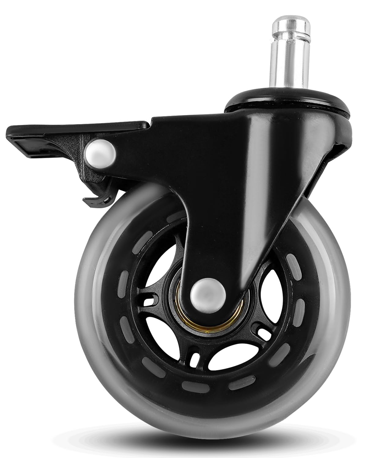 QAGGUM 3" Grill Wheels Fit for Traeger Timberline 850/1300 Ironwood 650/885 Texas Elite 34 Pro 780 Replace HDW302, Swivel Caster Wheel with Brake