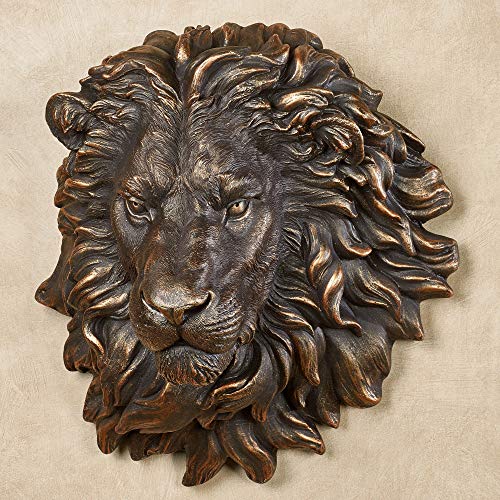 Touch of Class Power and Presence Lion Head Wall Sculpture Bronze