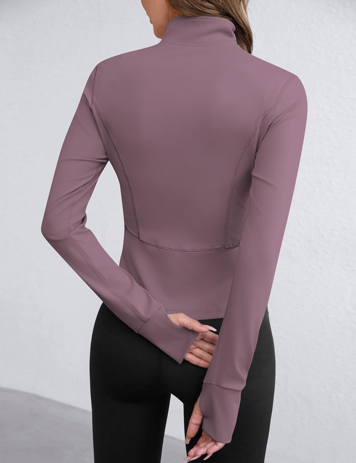 Avoogue Women Lightweight Active Jacket Full Zip Workout Running Yoga Athletic Outerwear with Pockets - Image 4