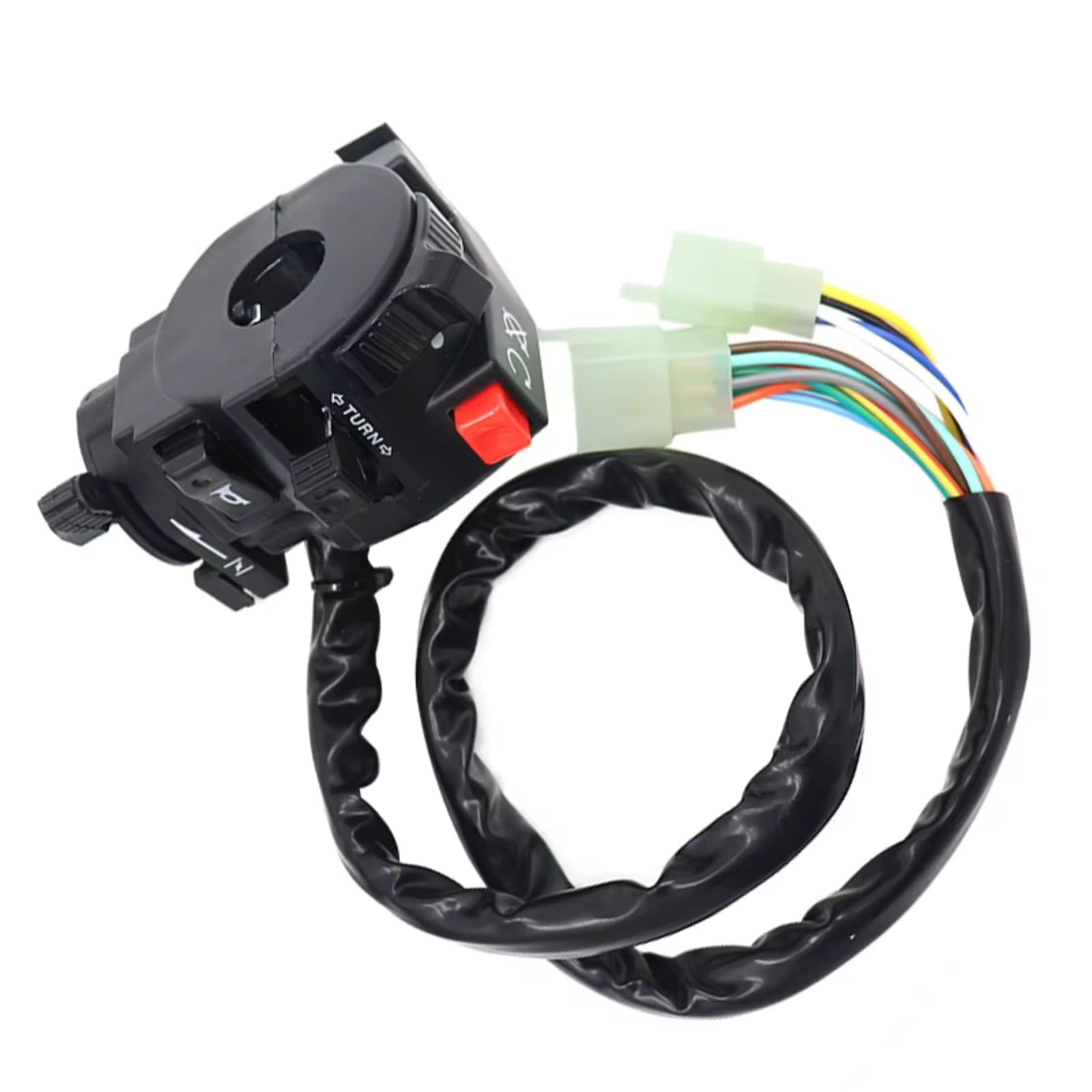 Interruttore Di Avviamento Elettrico Per Moto Per ATV Indicatore Di Direzione Del Clacson Universale Pulsante Luce Lontano Vicino Comando Manubrio