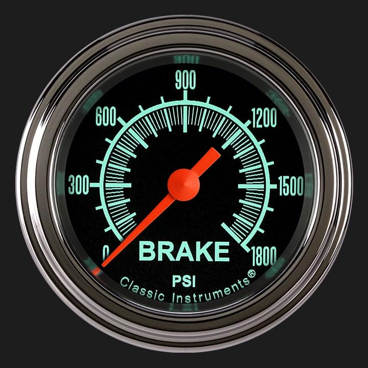Classic Instruments GS167SLF G/Stock 2-1/8"" Brake Pressure Gauge