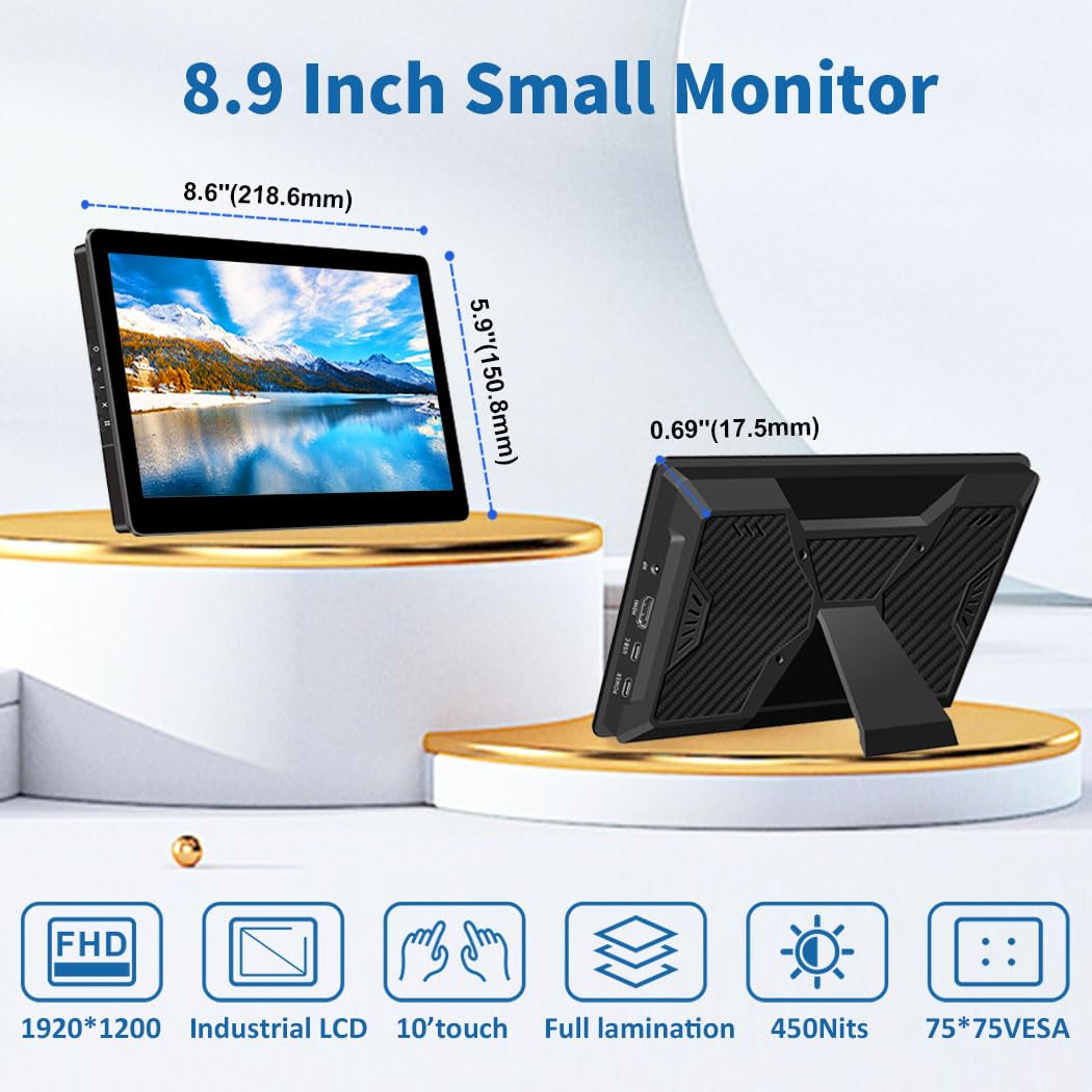 Amazon.co.jp: Magedok ポータブルモニター タッチスクリーン 8.9